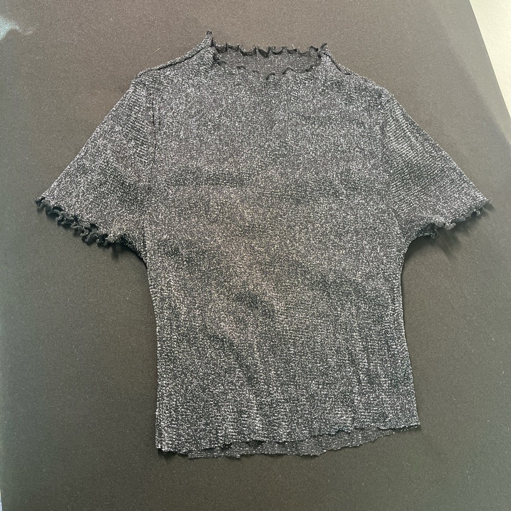 Glitter Crop Top (see through or mesh style)